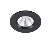 Faretto da Incasso Led Interno Soffitto Rotondo Nero 8,5 cm Zagros GD Trio