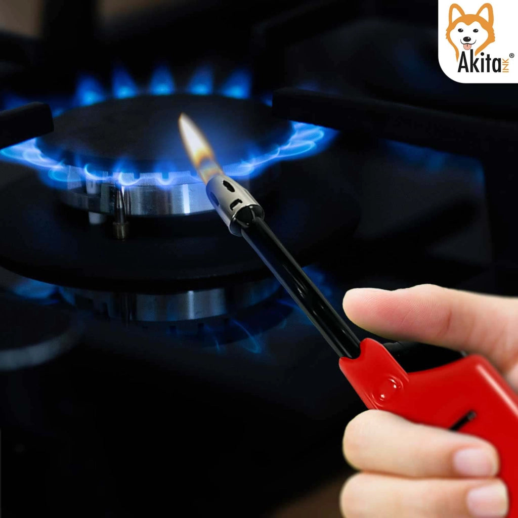 Akitaink Accendini Allungabili a Gas 5 Pezzi Sicuri e Pratici