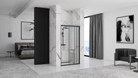 Porta Doccia Rea Alex Black 100