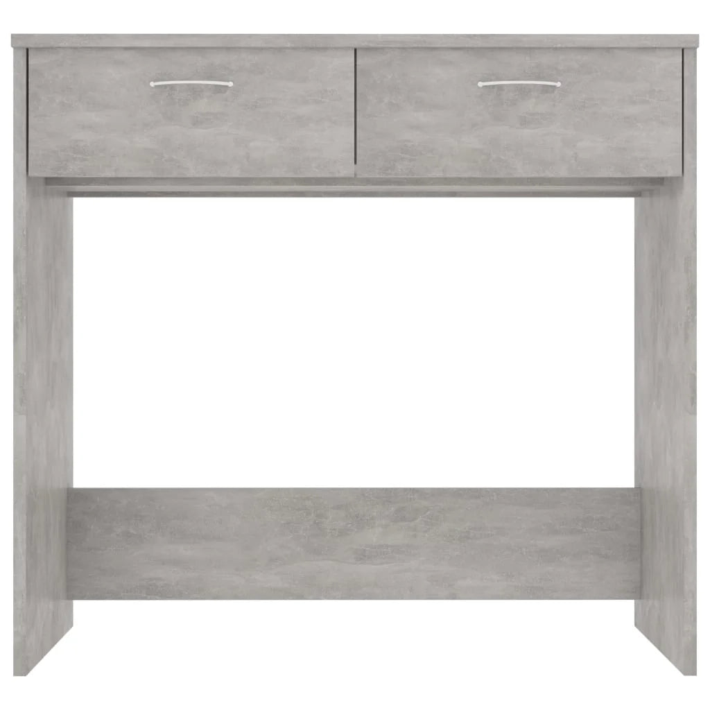 Scrivania tavolo postazione di lavoro mobile per computer studio 80 x 40 x 75 cm legno ingegnerizzato grigio 02_0023846
