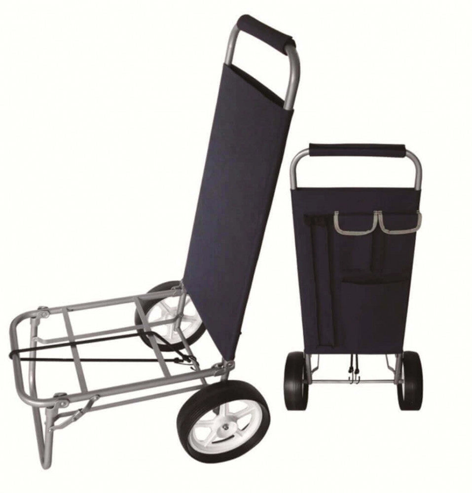 Carrello Beach 96x15,5x51 h cm in Acciaio Blu