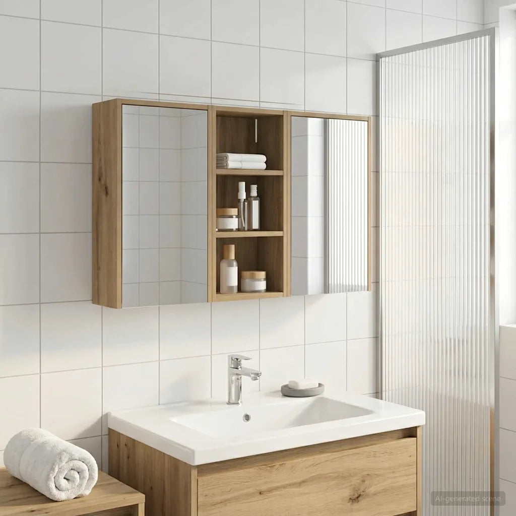 Set di Armadi da Bagno 3 pcs 116 x 16 x 62,5 cm