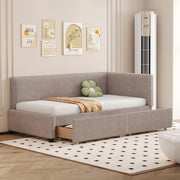 Letto poltrona funzionale in velluto grigio 90x200 cm
