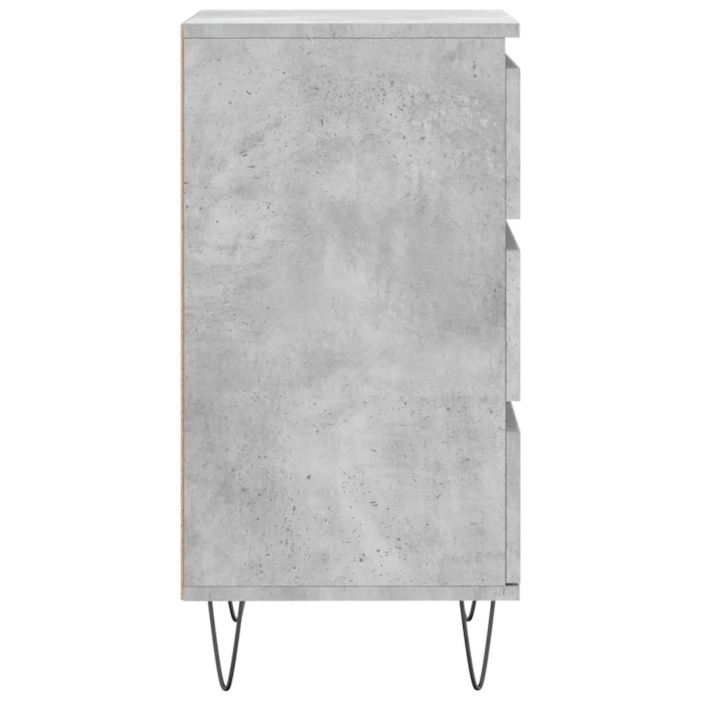 Credenza Grigio Cemento 40x35x70 cm in Legno Multistrato 831096