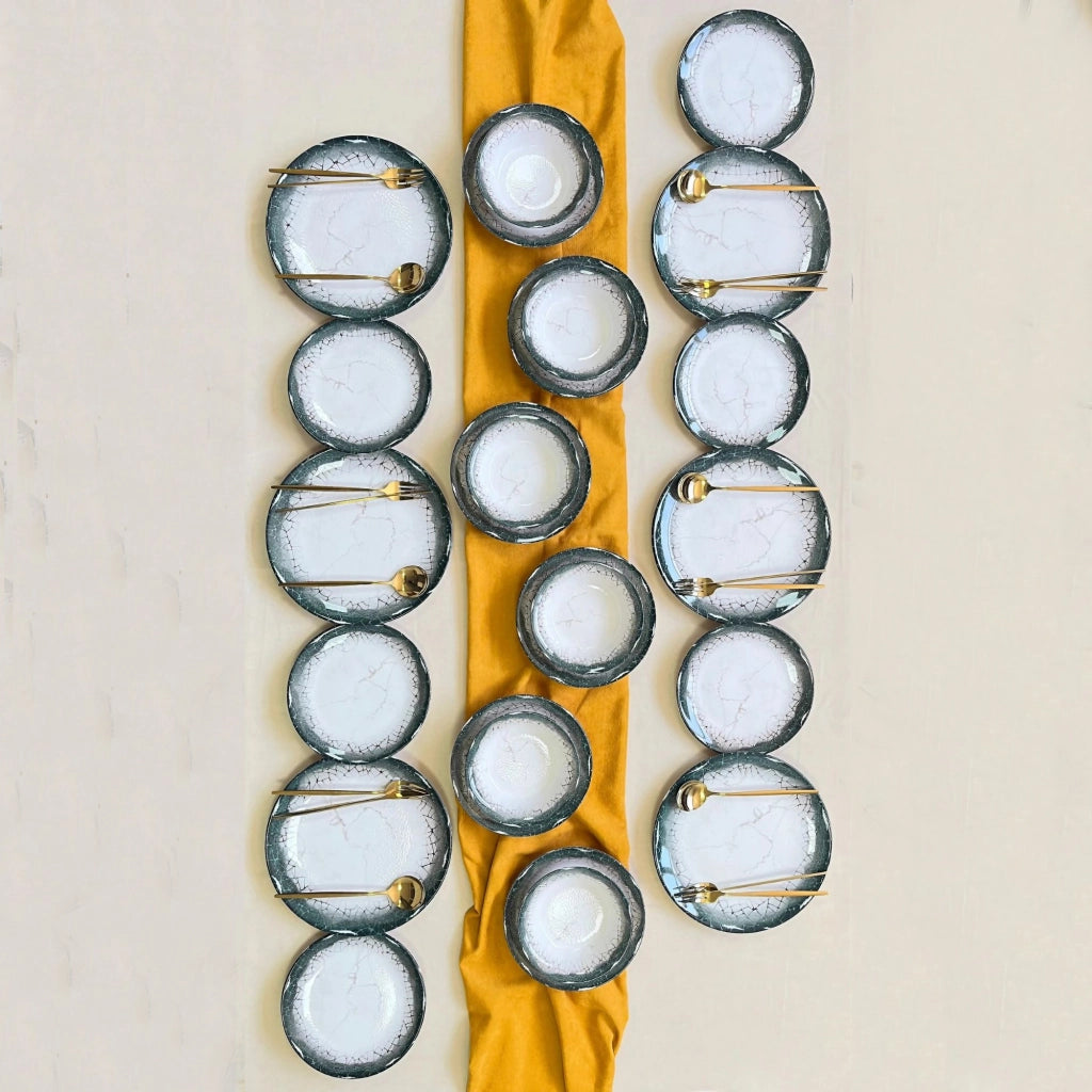 Pale, Servizio Piatti set da 24, Bianco