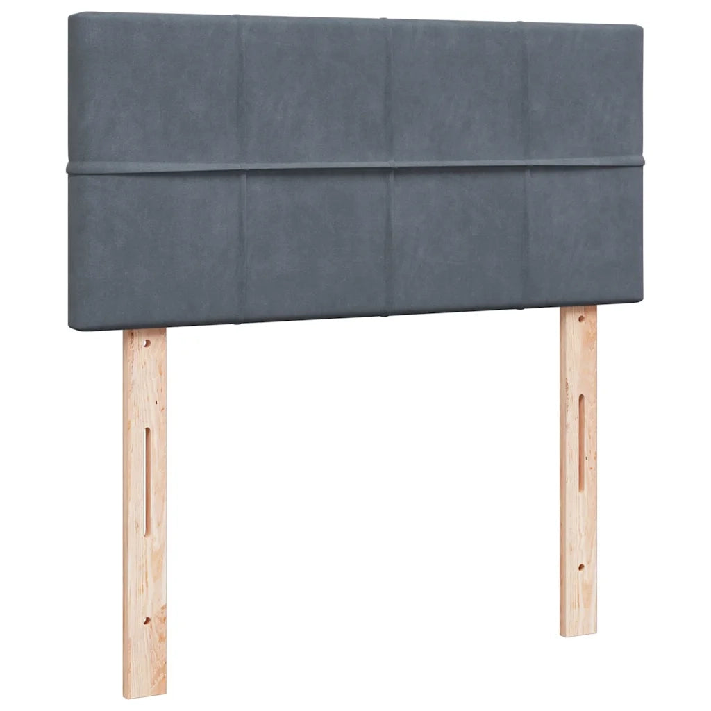 Struttura Letto Pouf con Materasso 90x200 cm in Velluto