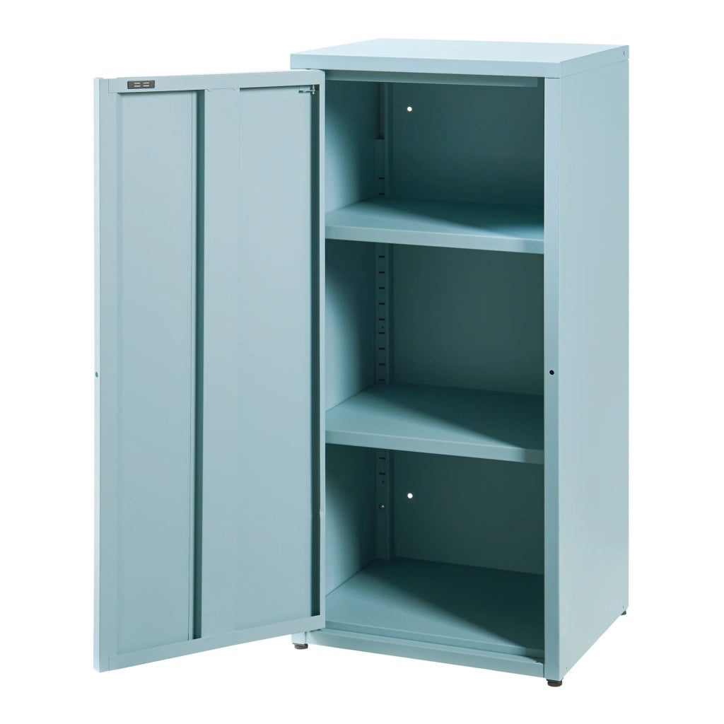 Mobiletto/scaffale in metallo e acciaio 88 x 40 x 35 cm blu grigio 03_0008902
