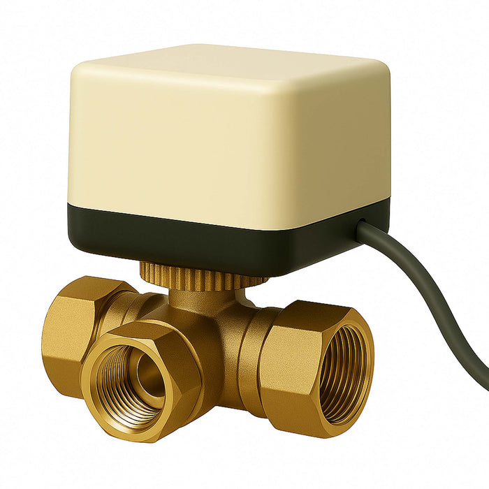 Valvola di zona motorizzata a tre vie serie DQ320 220VAC DN20 26.9 mm (3/4")