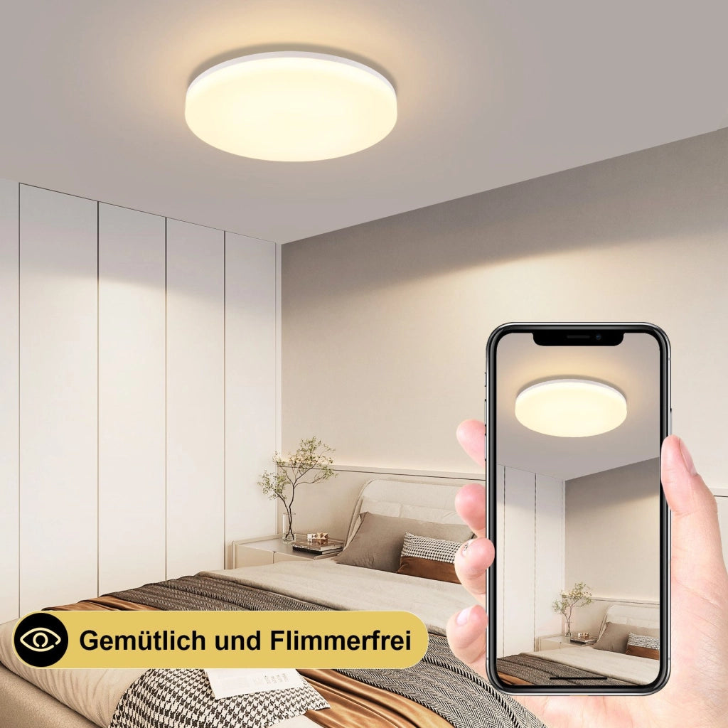 ZMH Lampada da soffitto LED RGB dimmerabile telecomando per camera letto bagno