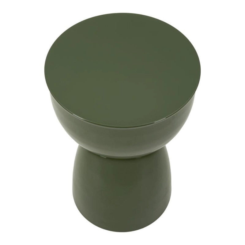 Tavolinetto In Metallo Yao Verde cm ø 31x46