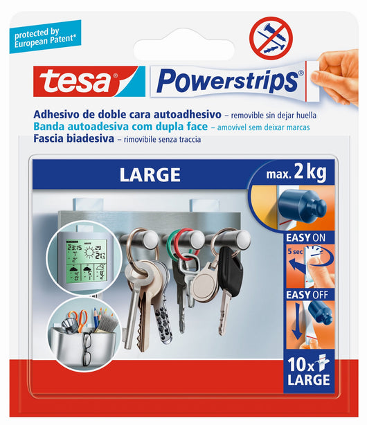 tesa powerstrips 10 strisce biadesive cod:ferx.90801
