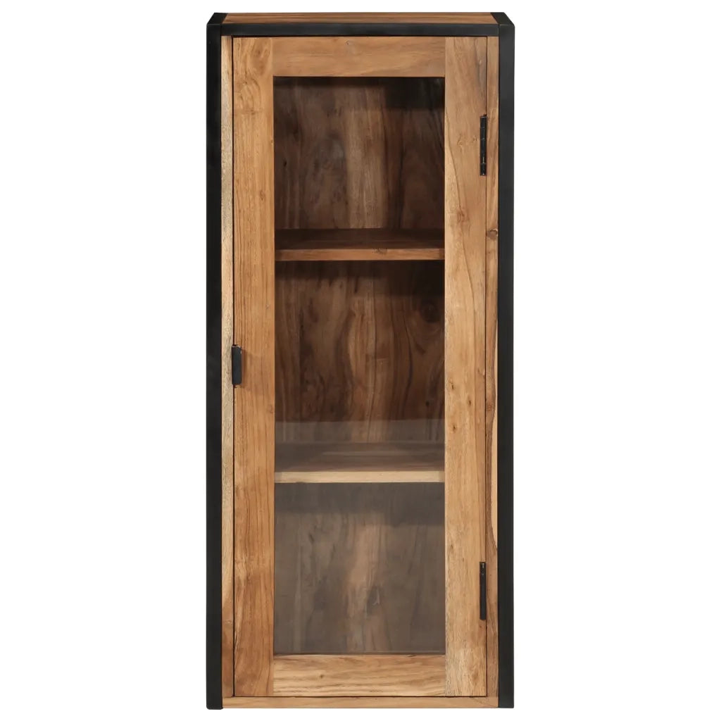 vidaXL Mobile Bagno a Muro 40x30x90 cm Legno Massello Acacia e Ferro