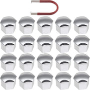 Wieldoppi per protezione - Zinco - 21 mm mozzo a sei facce - Strumento di rimozione - Compatibile con diversi modelli di auto