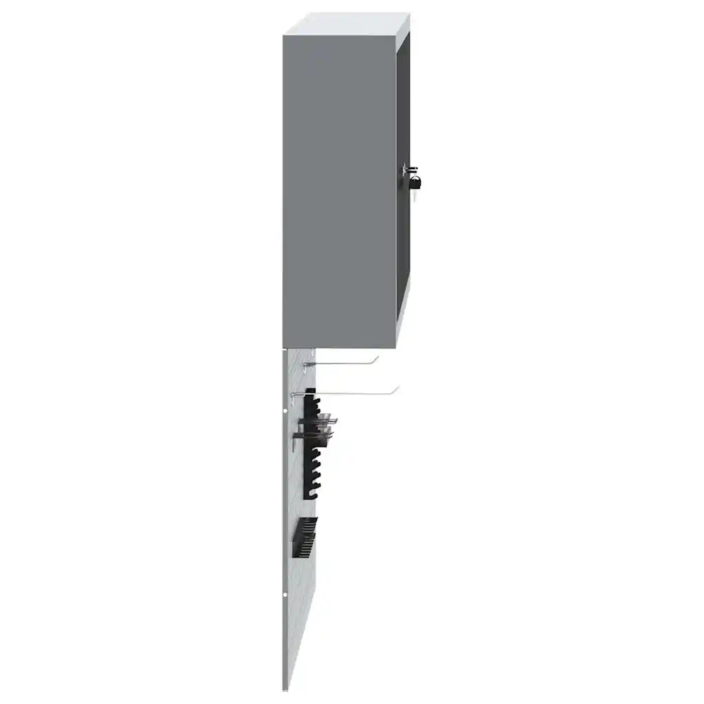 Set di armadi per attrezzi con lo scaffale 3 pcs Nero 3321398