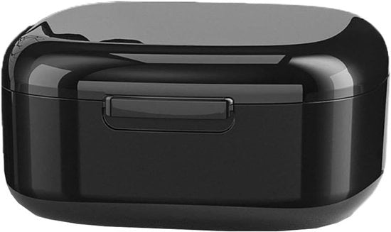 Cassetto per protesi - 8*8.5*4cm - Scatola per dentiera - Scatola per ortodonzia - Nero - Scatola di conservazione per protesi - Bicchiere per protesi - Bacinelli per pulizia ortodontica - plastico