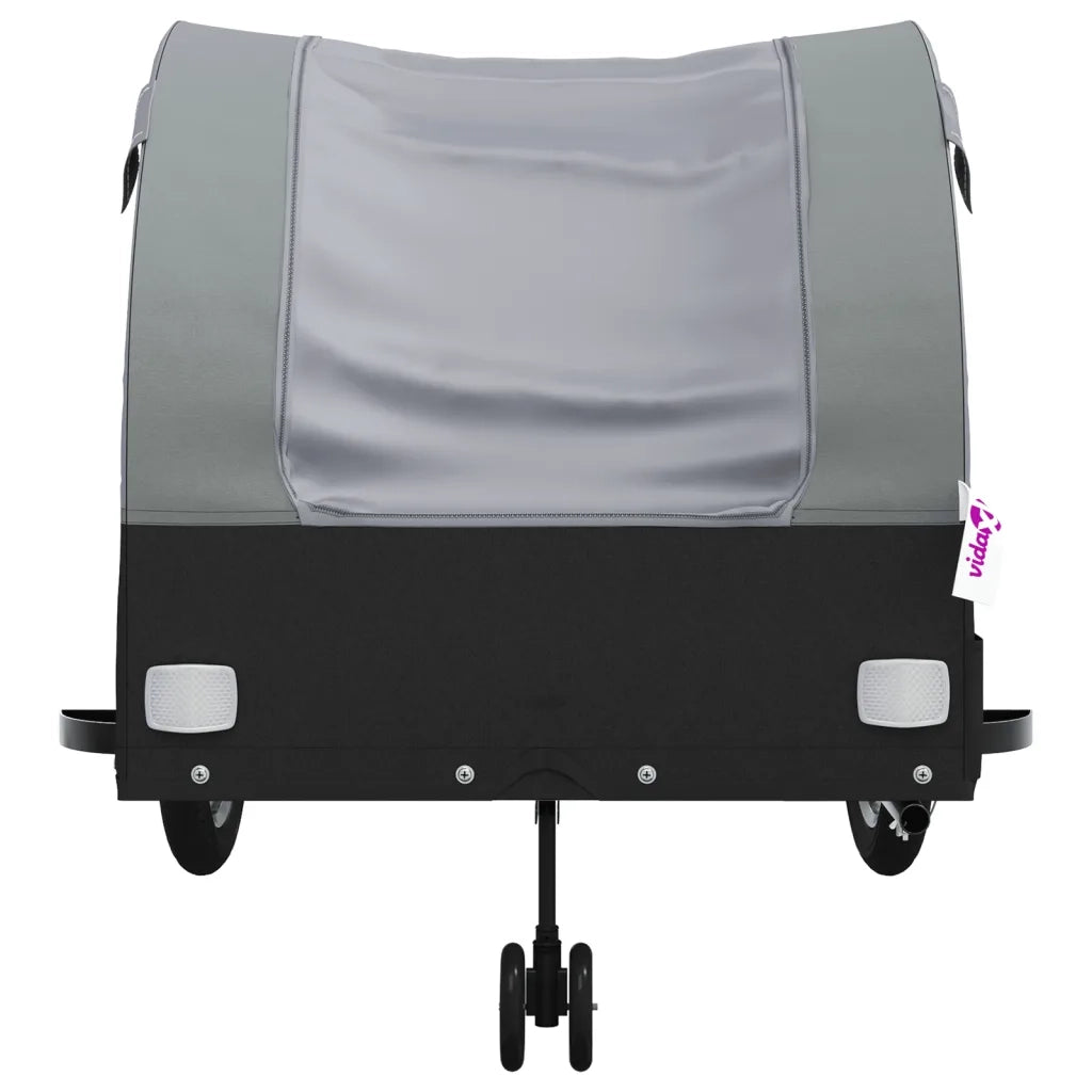 Rimorchio da Bici Nero e Grigio 45 kg in Ferro CFW2494692