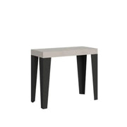Consolle allungabile 90x40/300 cm Flame Premium cashmere gambe antracite
