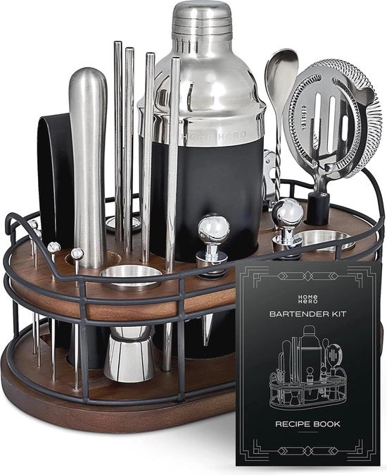 Set di 22 cocktail shaker e accessori da bar per un home bar