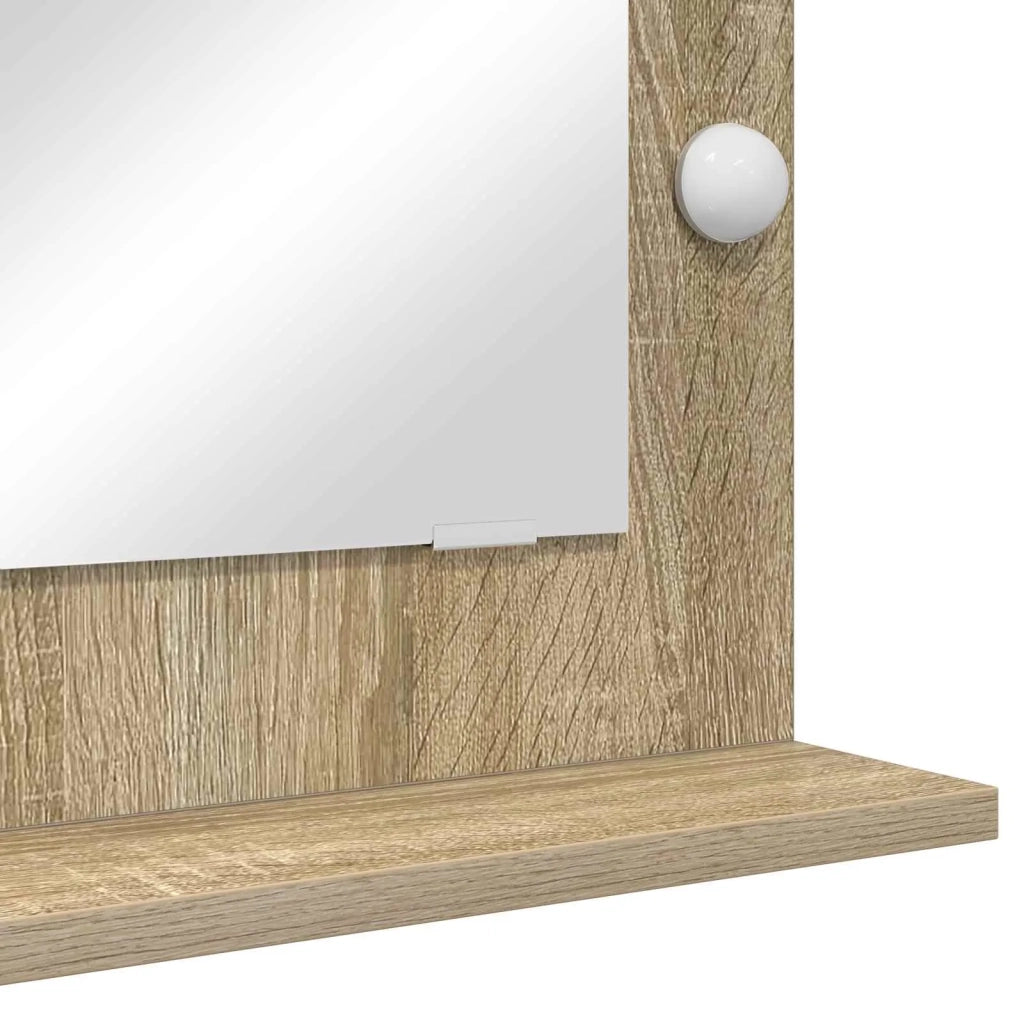 Specchio da Vanità Rettangolare Rovere Sonoma 70 x 50 x 18 cm 868335