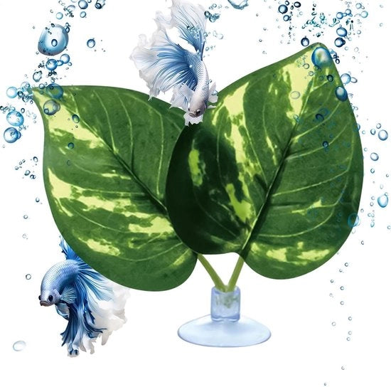 Pianta ornamentale realistica per betta - letto e nascondiglio per gamberi/guppia - imitazione di pianta acquatica