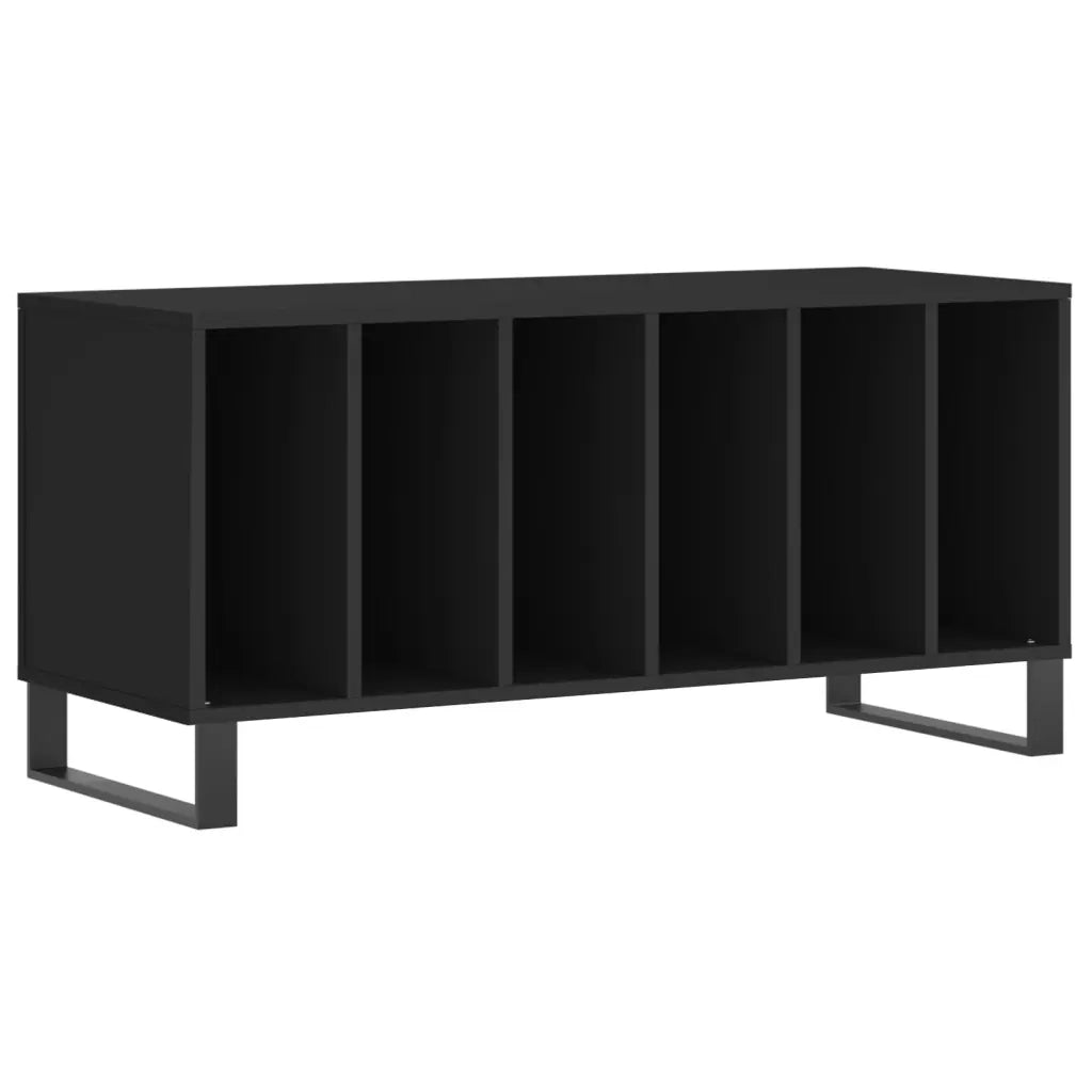 Mobile Porta Dischi Nero 100x38x48 cm in Legno Multistratocod mxl 127133
