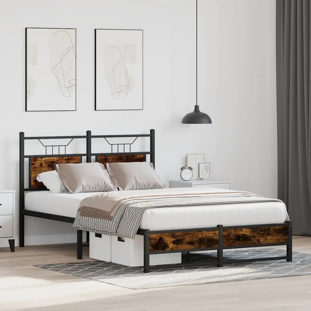 Giroletto senza Materasso Rovere Fumo 120x200 cm in Truciolato 4106906