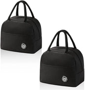 Lunchtas Mini - 2 Stuks - Con Cinturini - Adatto per Aziende/Scolastico - Maniglie Lateralmente