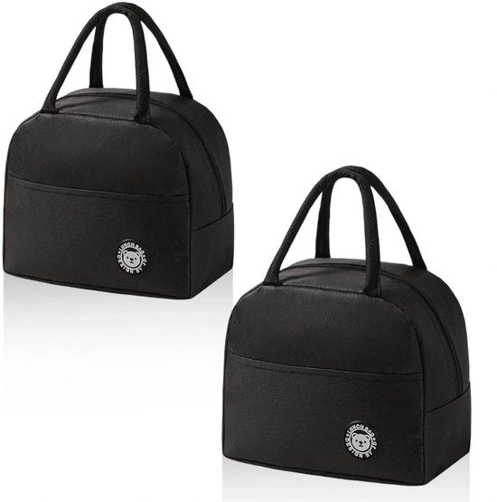 Lunchtas Mini - 2 Stuks - Con Cinturini - Adatto per Aziende/Scolastico - Maniglie Lateralmente