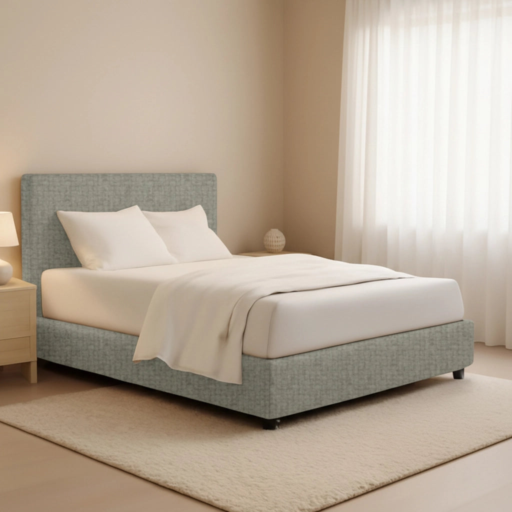 Harlow, Letto Piazza e Mezza Sfoderabile Made in Italy, Grigio