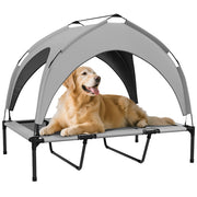 Letto per cane e gatto con piedi e trasportino ¨C zephmum ¨C 106x76x94 cm grigio