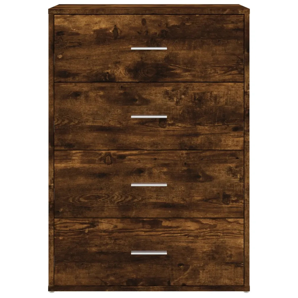 Credenza Rovere Fumo 60x31x84 cm in Legno Multistrato 840503