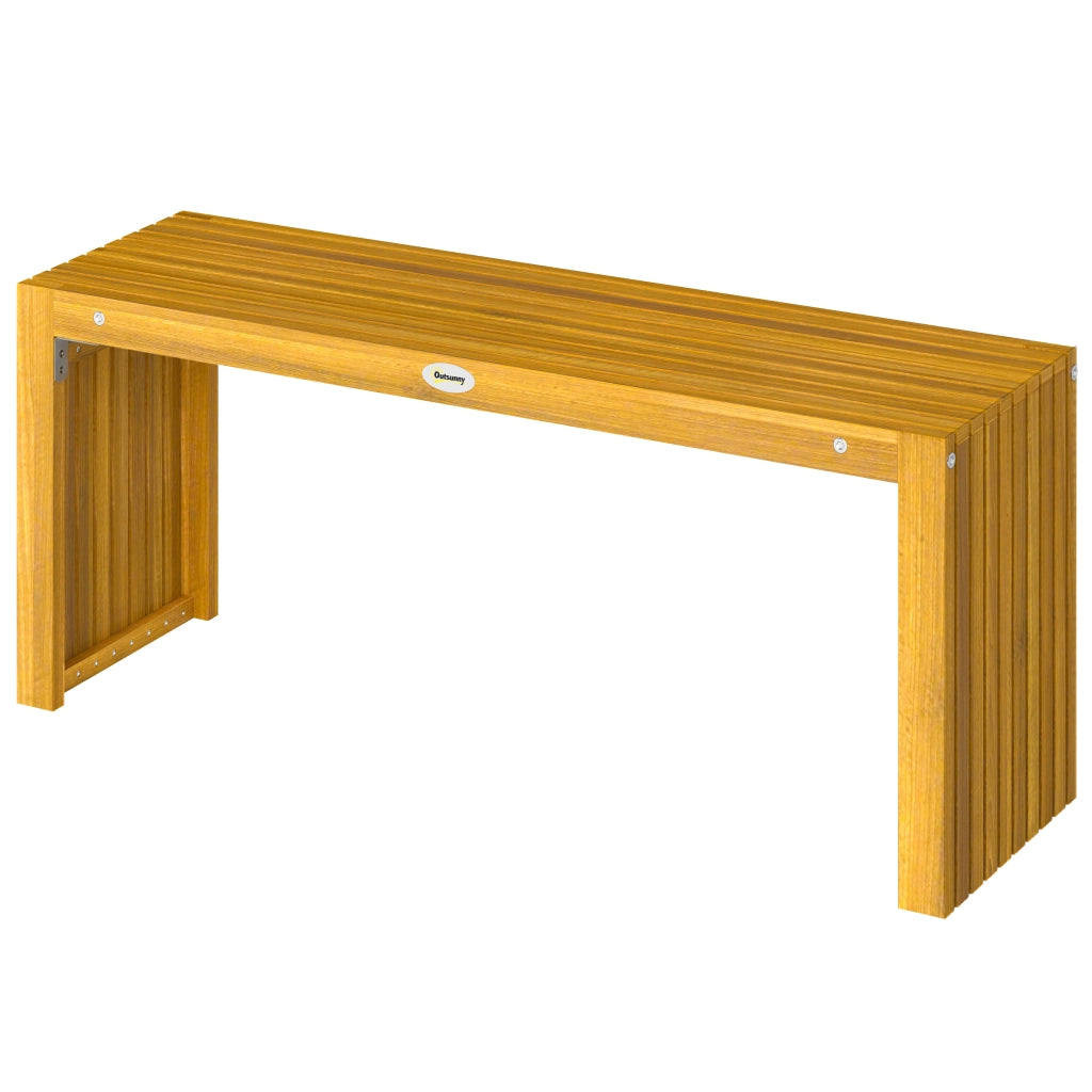 Panchina da Giardino in Legno 2 Posti ¨C Zephmum ¨C 110 cm Grigio