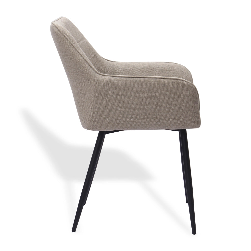 Sedie da Pranzo con Braccioli e Imbottite ¨C MINIMAL ¨C Set 2 Pezzi, Schienale Alto