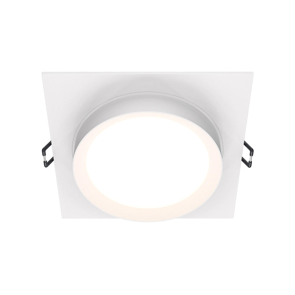 Faretto incasso soffitto Maytoni Hoop quadrato bianco GX53