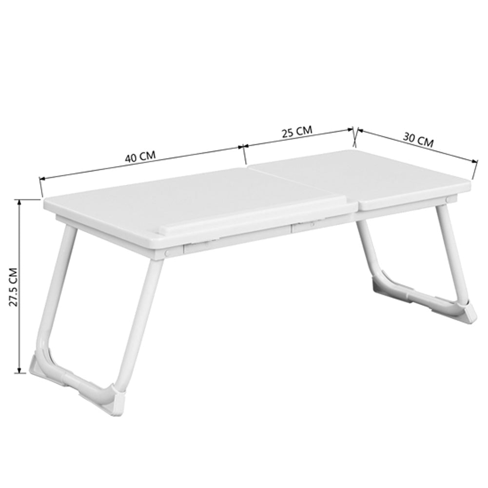 Tavolino Vassoio Pieghevole da Letto Divano 65x30 cm per Notebook PC Laptop