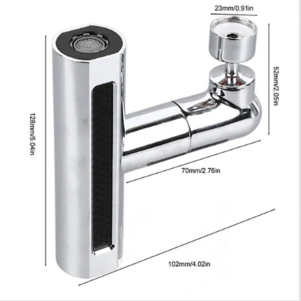 PROLUNGA PER RUBINETTO DA CUCINA LAVANDINO BAGNO CASCATA 4 IN 1 GIREVOLE 360°