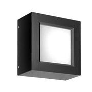 ENTER – Applique/Plafoniera LED 8,7W Antracite 3000K IP65 - Illuminazione per Esterni quadrata ad alta resistenza agli agenti atmosferici