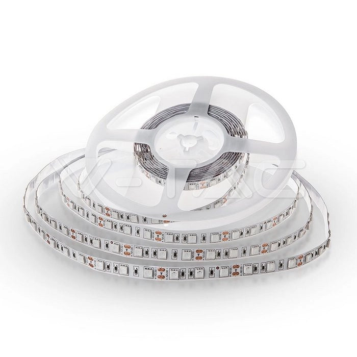 V-TAC VT-5050 60-IP20 Strip LED SMD5050 10,8W/m 5m 60 LED/m 12V RGBW + 4000K IP20 10mm  SKU 2552