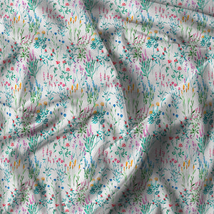 Copripiumino Matrimoniale con Federe Stampato in Puro Cotone Sereni