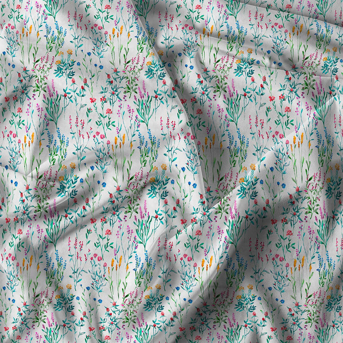 Copripiumino Matrimoniale con Federe Stampato in Puro Cotone Sereni