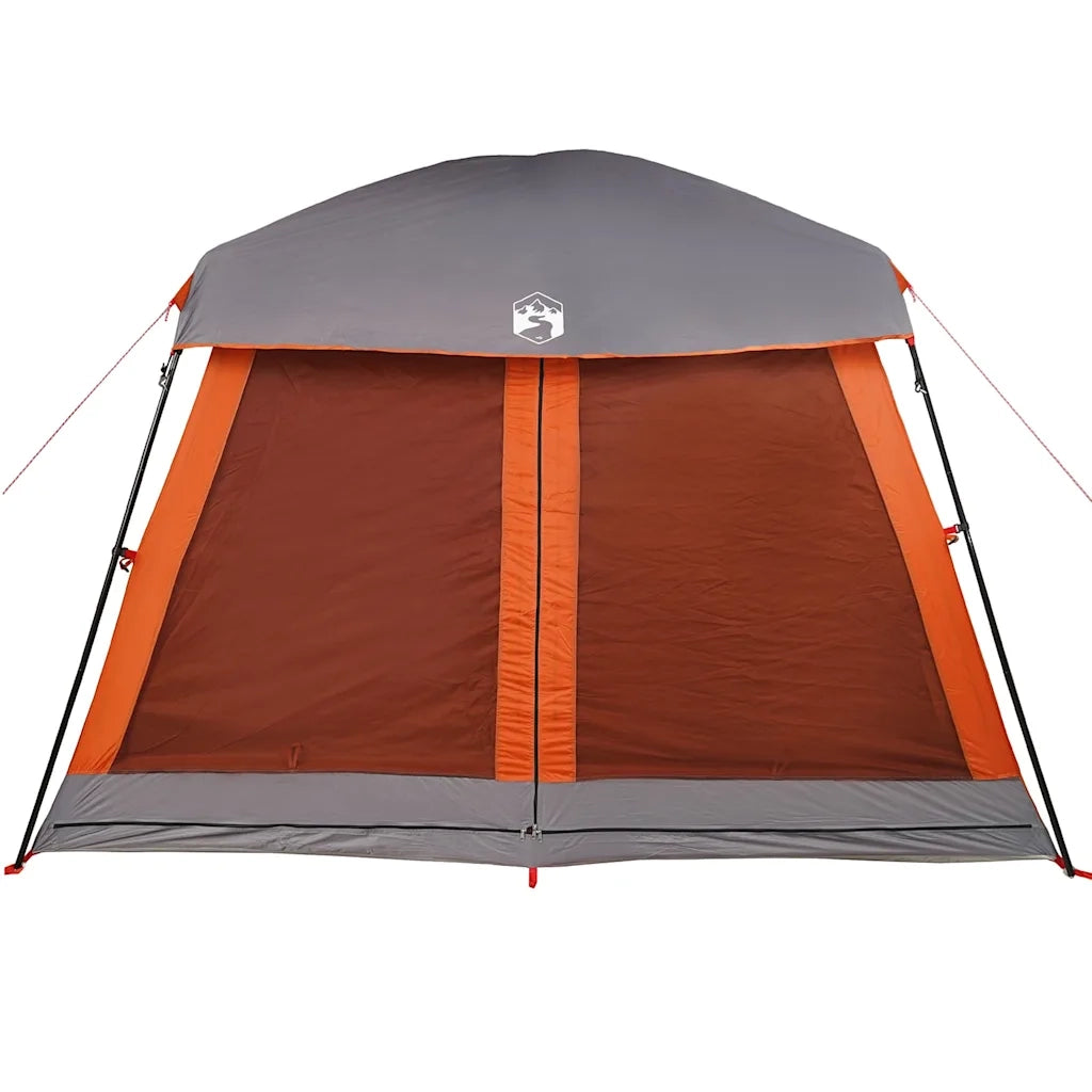 Tenda Familiare Cabina 6 Persone Grigia Arancione Impermeabile 4009568