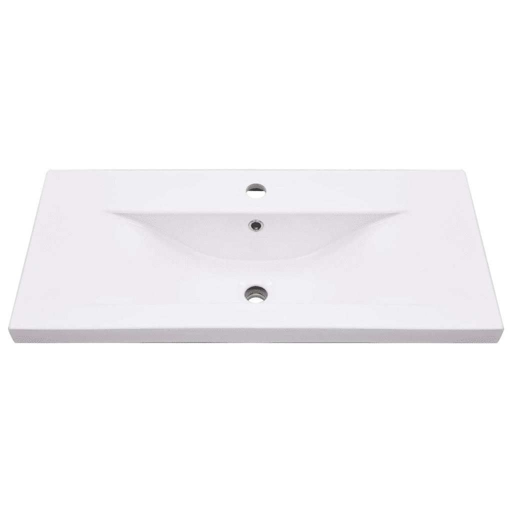 Telaio per Lavabo da Bagno con Lavabo Integrato Nero in Ferro CFW1530993
