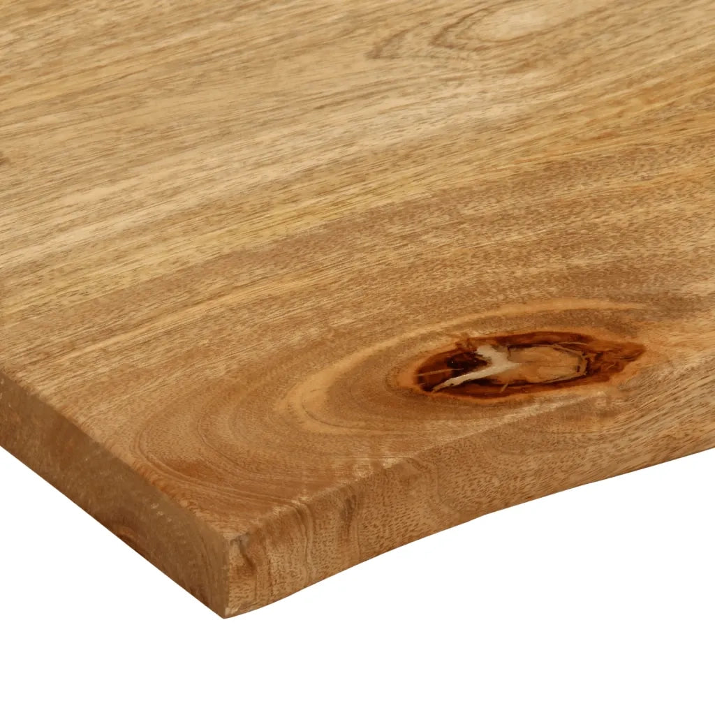 Piano Tavolo Bordi Vivi 60x60x3,8 cm in Legno Massello di Mango 370498