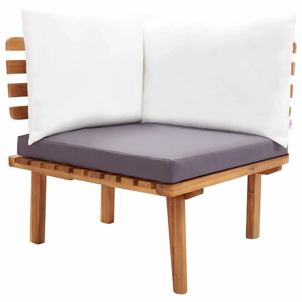 Set Divani da Giardino 6 pz in Legno Massello di Acacia 46677