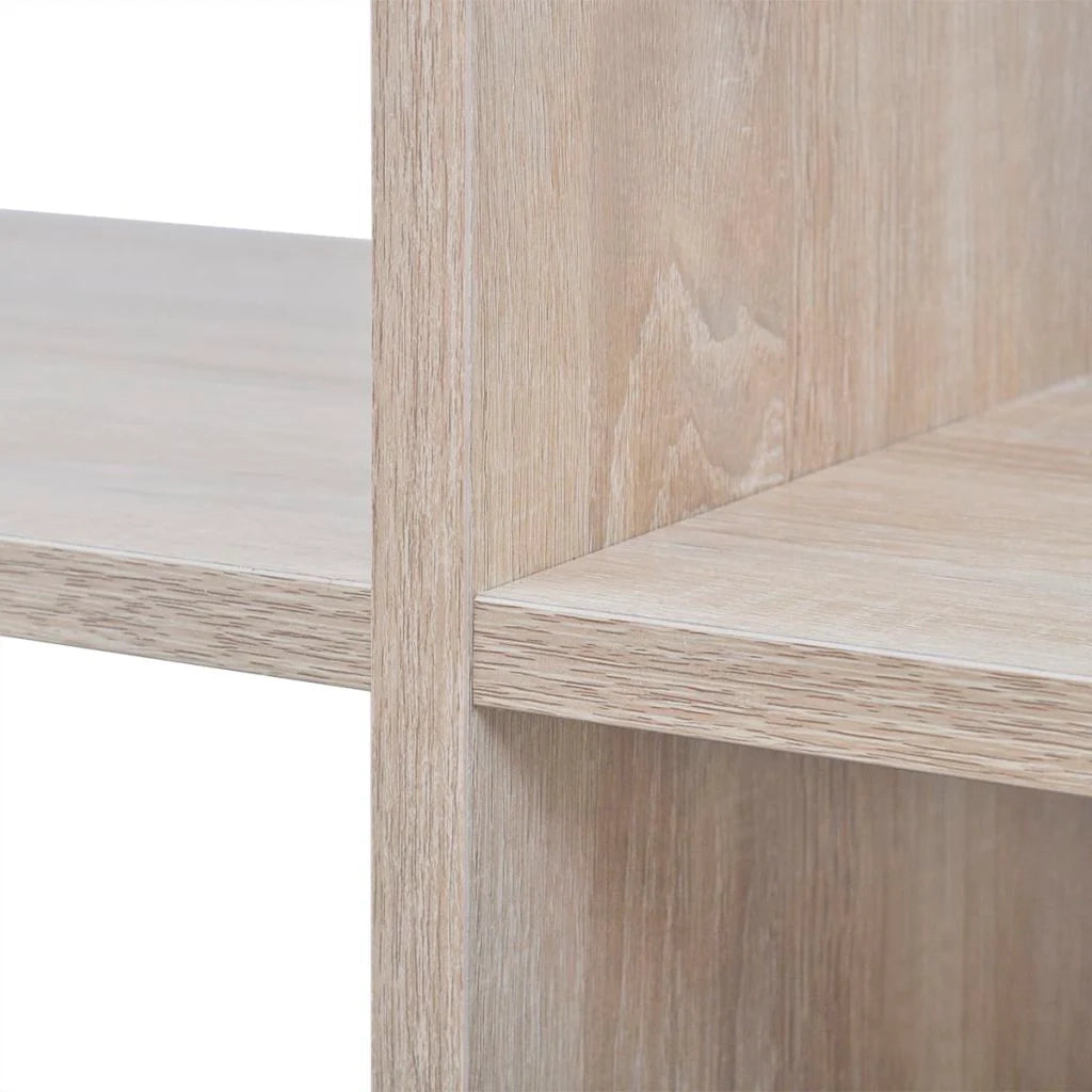 Scaffale a 6 scomparti 107 cm color rovere 2702016/2