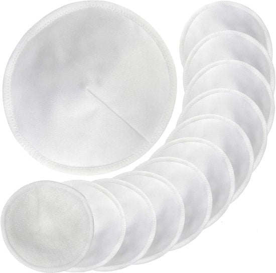 Bambù riciclabile per l'allattamento - assorbenti per l'allattamento - 12 pezzi - super morbidi - 11 cm