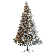 Albero imperial bianco con decorazioni H 150 97 cm