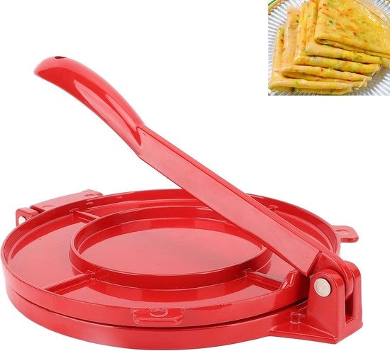 Tortillapers 10 Pollici - Tortillapers Manuali - Multifunzionale Impastatrice - Tortillapers in Ottone - Efficiente e Pratico - Ideale per Tacos e Flatbread - Tortilla Maker
