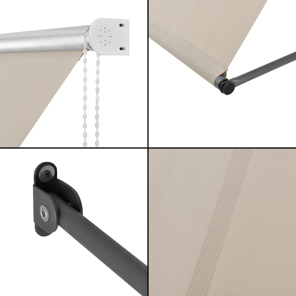 Tenda da Sole per Balcone e Finestre Parasole da Parete 300x120 cm Color Sabbia pro.tec