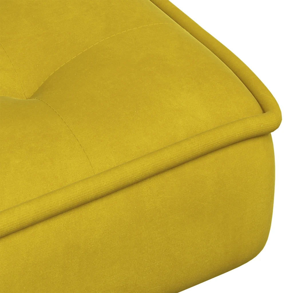 Poltrona Relax-Poltroncina 64x74x84 cm Gialla in Velluto